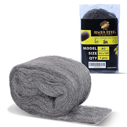 Wool - 1 Pack 3" x 16Ft Steel Wool