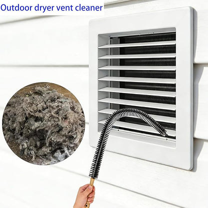 Full-Bristle Dryer Vent Cleaner Brush - 29.52 Inch Flexible Lint Brush for Dryer Vent, Refrigerator Coil Cleaning Brush, Long Handle Dust & Pet Hair Remover for Trap and Duct, Home Essential