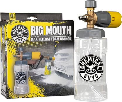Chemical Guys Big Mouth Max Release Foam Cannon - Foam Cannon for Pressure Washer for Car Wash, Home Cleaning, and Boat Wash with 34 oz Bottle
