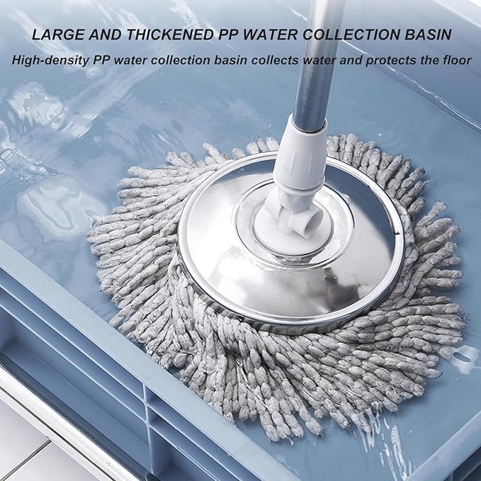 Movable Broom Mop Holder, Floor Standing Cleaning Tool Cart Storage, Freestanding Cleaning Supplies Organizer Wet Mop Drain Rack Housekeeping Station Storage Tools for Home Garage Schools