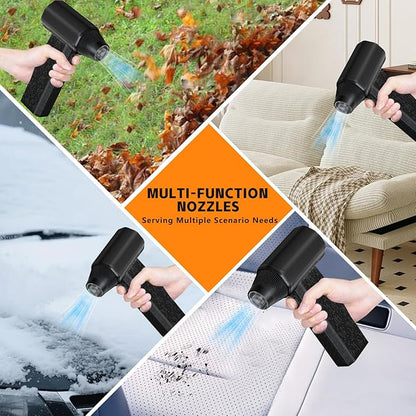 Compressed Air Duster-110000RPM Super Power Electric Air Duster, 3-Gear Adjustable Mini Blower with Fast Charging, Dust Blower for Manchine, Keyboard, House, Outdoor and Car