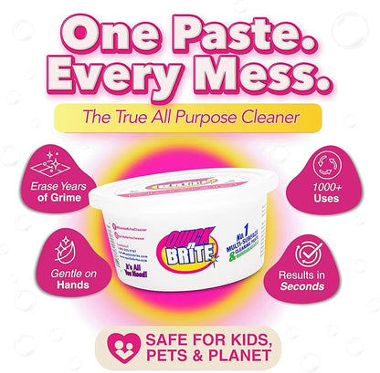 Quick 'n Brite All Purpose Cleaning Paste, True All Purpose Cleaner, Concentrated, 12 oz