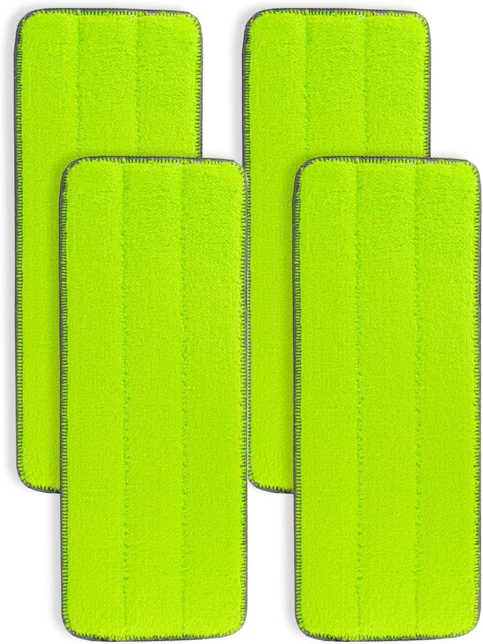 Microfiber Mop Pads for Libman Rinse 'n Wring Mop and Bucket System, 13in Washable & Reusable Microfiber Floor Cleaning Pads Head Refills for All 13" X 5" Flat Floor Mop