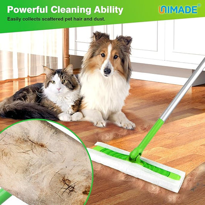 UNIMADE Dry Sweeping Cloths, 180 Count Mop Refill Compatible with Swiffer Sweeper - Disposable Duster Refills Mops for Cleaning Hardwood Floor Dust