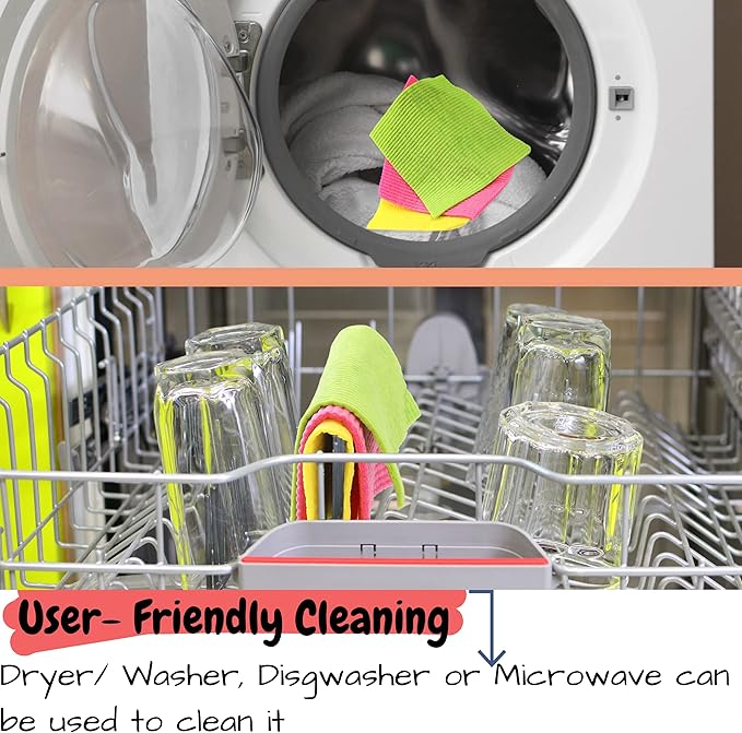Mr. Pen Dish Cloths, 6 pcs, Reusable Paper Towels, Absorbent Kitchen Towels, Dishcloths for Kitchen, Cellulose and Cotton