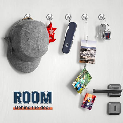 FINDMAG Magnetic Hooks for Cruise Cabins, 85lbs Magnetic Hooks for Hanging, Magnet Wall, Strong Magnets Heavy Duty, Classroom Decor, Locker Decorations, Office Accessories, 10 Pack, Silver