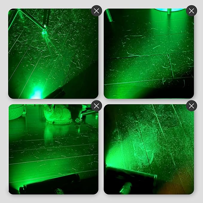 Vacuum Attachment Green Laser Light, Compatible with Dyson V8, V10, V11, V12, V15, Gen5 and All Vacuums, Deep Cleaning Supplies for Dog & Cat Owners, Reveal Hidden Dust on Hard Floor&Pet Hair (Purple)