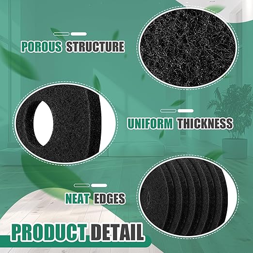 Teenyyou 10 Pcs 12" Cleaning Orbiter Pads Commercial Floor Buffer Pads Hardwood Floor Maintenance Scrubber Polisher Cleaning and Stripping for Orbiter Machine (Black)