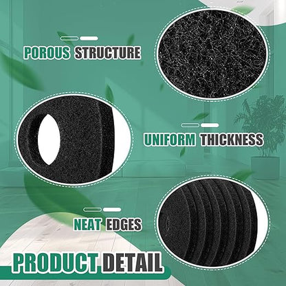 Teenyyou 10 Pcs 12" Cleaning Orbiter Pads Commercial Floor Buffer Pads Hardwood Floor Maintenance Scrubber Polisher Cleaning and Stripping for Orbiter Machine (Black)