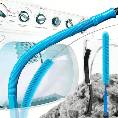 Dryer Vent Cleaner Kit,Dryer Lint Cleaning Tool for Trap,Brush Kit for Dryer Vent Cleaning,Dryer Vent Cleaner Kit with Vacuum,Dryer Lint Trap Cleaner Tool,Flexible Dryer Vent Cleaning Hose Lint Filter