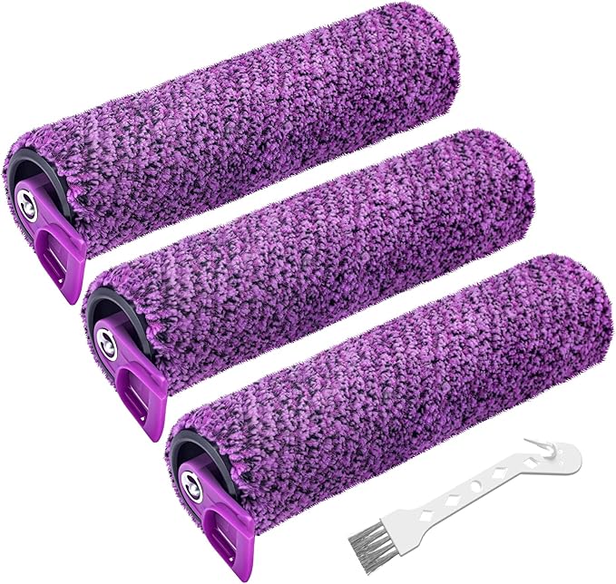 SD201 Brush Roller Shark Mop: Compatible with Shark Steam Pickup 3-in-1 Steam Mop SD200 SD201C SD201Q SD205 Models - Roll Brush 1 Cleaning Tool Replacement Parts Accessories Kit for Months 3 Pack