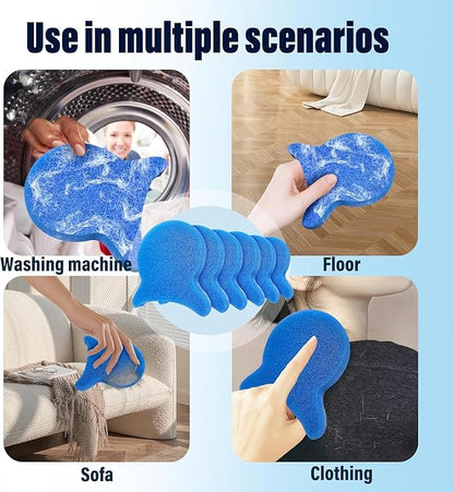 Pet Hair Remover for Laundry, Reusable Dog & Cat Hair Remover Tool, Effectively Removes Pet Hair, Lint and Dander from Bedding and Clothing, Suitable for Washing Machines, Dryers 8PCS