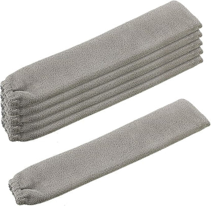 Boao 6 Pack Gap Dust Cleaner Refills, Microfiber Replacement Cloth Covers for Under Furniture Duster, Washable & Reusable Dusting Sleeves