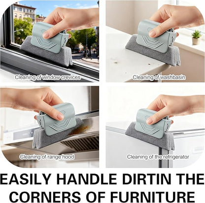 2026 New Magic Window Track Cleaner, Window Groove Cleaning Brush Tools Set, Sliding Door, Sill, Tile Lines, Shutter, Car Vents, Small Spaces Clean (3 Pcs)