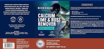 Bioesque Marine Calcium, Lime & Rust Remover, 32 Fluid Ounce (Pack of 1)
