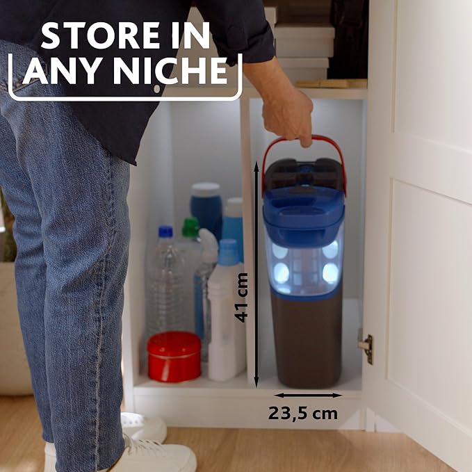 Vileda H2PrO Flat mop System - Revolutionary Clean and Dirty Water Separation - Water-Saving Design - Compact Storage - Ergonomic Handle - Microfibre Power - Can be Used one-Handed