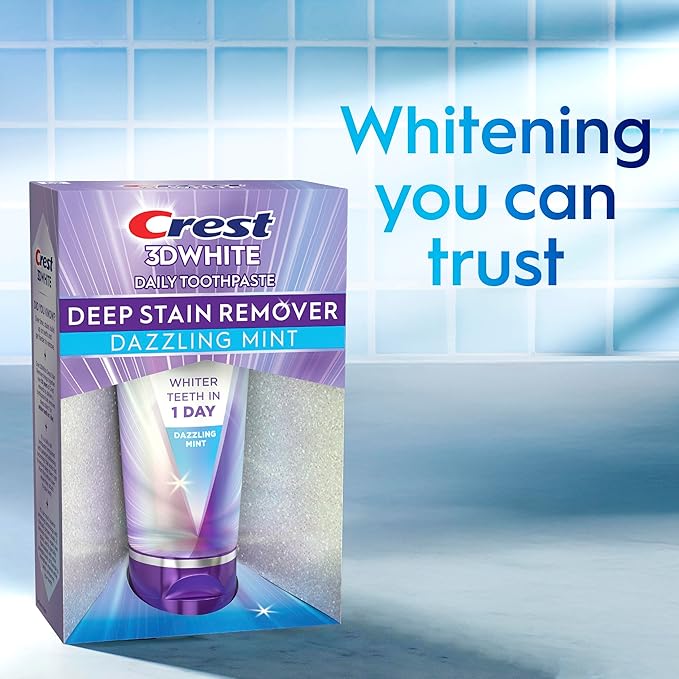 Crest 3DWhite Brilliance Deep Stain Remover Dazzling Mint Toothpaste - 2.1oz