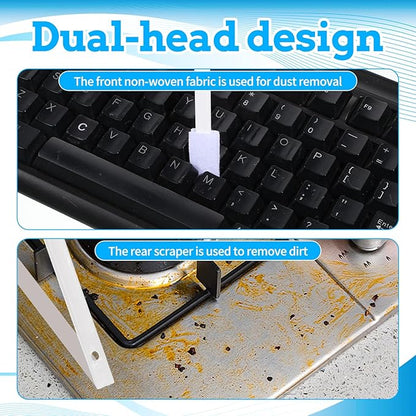 40Pcs Disposable Crevice Brush, Disposable Window Track Cleaning Brush, Crevices Hole Cleaning Tool for Keyboards, Table, Corner, Small Spaces