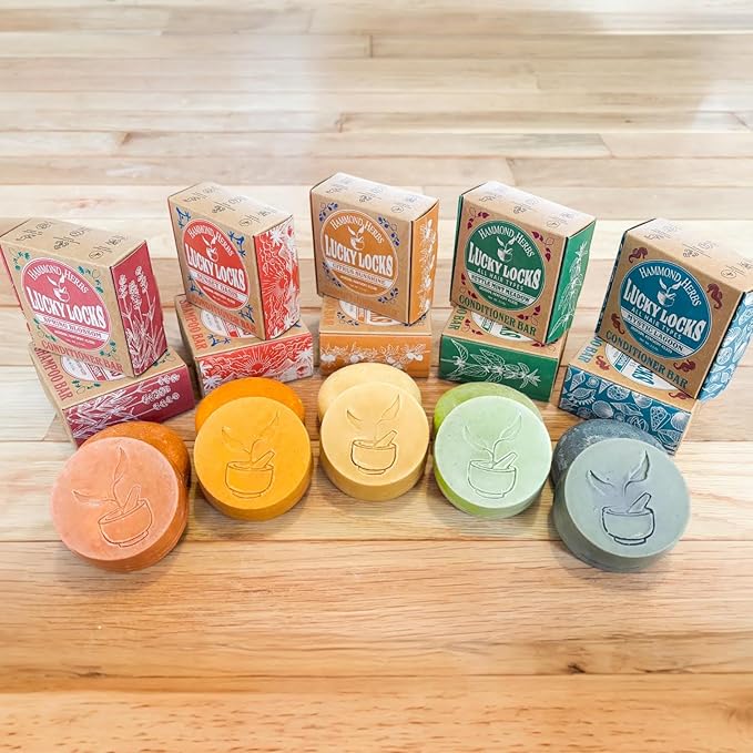 Lucky Locks | Citrus Sunshine | Natural Conditioner Bar | Zero Waste Hair Care | Sulfate Free
