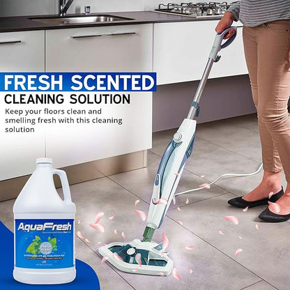 Aqua Science Demineralized Water Steam Mop Cleaning Solution - 1 GALLON Premium Floor Cleaner Solution Compatible with Any Steamer Mop - Best Value Steam Mop Solution - Fresh Scent | Made In USA