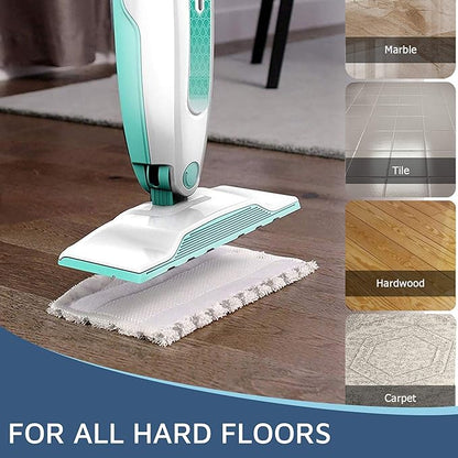 F Flammi 4-Pack Microfiber Mop Pads Refills Compatible with Shark Steam Mop S1000 S1000A S1001C S2001, Washable & Reusable Replacement Pads for Hardwood, Tile, and Stone Floors