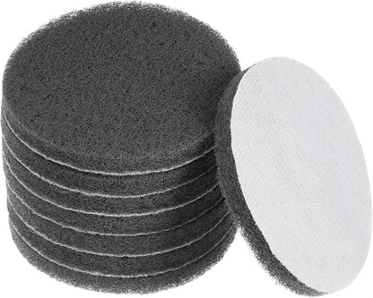 HARFINGTON 8pcs Drill Power Brush 4 Inch Tile Scrubber Scouring Pads 1000-1200 Grit for Bathroom Kitchen Household Cleaning