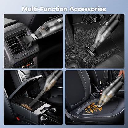 Handheld Vacuum Cordless -Car Vacuum Portable Cordless Cleaner with 11000Pa Powerful Suction,1.2lbs Lightweight, Type-C Charge, Multiple Accessories, Portable Hand Vacuum for Home, Pet and Car