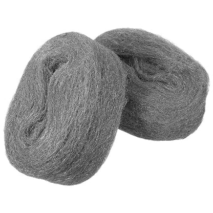 Veemoon 2 Rolls Coarse Steel Wool Wire Mesh Cleaning Pads for Wood and Metal Surfaces, Flexible Reusable Wire Wool Fabric for Polishing, Rust Removal, and Tile Cleaning
