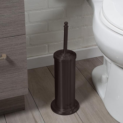 Bath Bliss Bathroom Accessories 3 Piece Trash Can, Plunger & Toilet Brush Combo Bath Set, Oil Rubbed Bronze (Model: AZ-120001-ORB)