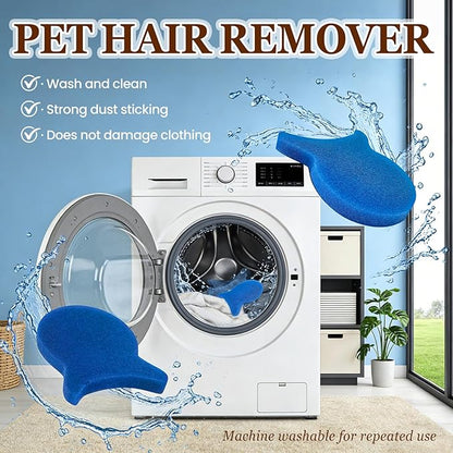 Pet Hair Remover for Laundry, Reusable Dog & Cat Hair Remover Tool, Effectively Removes Pet Hair, Lint and Dander from Bedding and Clothing, Suitable for Washing Machines, Dryers 4PCS