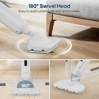 Steam Mop for Floor Cleaning with 2 Washable Pad, Lightweight Floor Steamer Cleaner Mop for Hardwood, Tile, Laminate Floors，Carpet