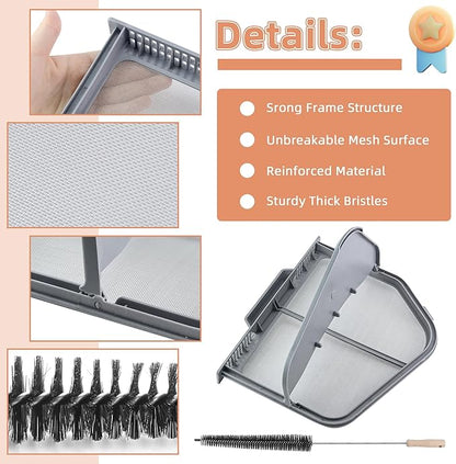 AMI PARTS DC97-16742A Dryer Lint Trap Replacement for Sam-sung Dryer, Upgraded stainless steel mesh with Vent Cleaner Brush,Replace DC61-03048A, AP5306681, PS4221839, DV45H7000EW/A2