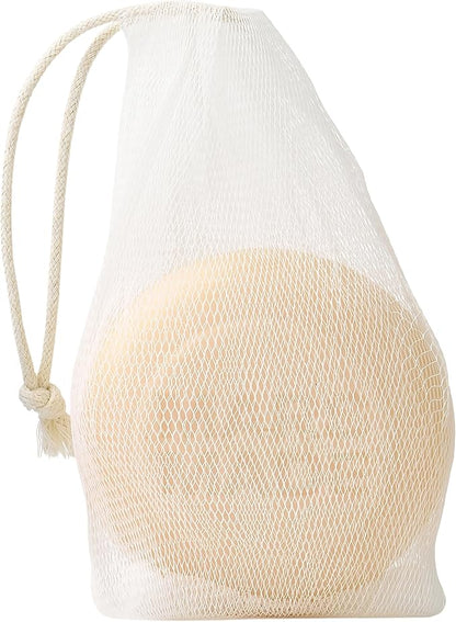 MARS MADE PLA Mesh Soap Saver - Plant-Based Exfoliating Net Bag for Shampoo, Conditioner & Body Bars - Travel-Friendly Foaming Shower Soap Scrubber Pouch with Breathable Mesh & Hanging Loop