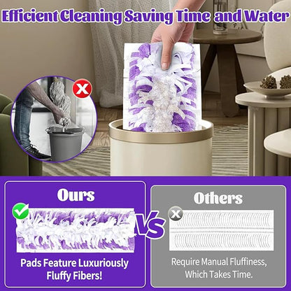 20 Pack Disposable Mop Pads Compatible with Swiffer Power Mop Pads Replacement for Swiffer Power Mop Refills, Multi-Surface Mopping Pad Refills, Wet Pads Refill for Floor Cleaning