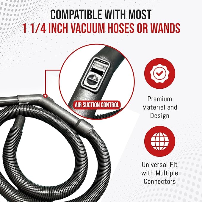 MP Maresh Products Vacuum Hose Replacement for Oreck BB Hand Held Vacuum Cleaner – Friction Fit, Compatible with Oreck Buster B for Powerful Cleaning Performance Durable 6' Hose (Black)
