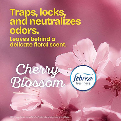 Glad Tall Kitchen Trash Bags 13 Gallon, MaxStrength Cherry Blossom Garbage Bags, Odorshield with Drawstring, 34 Count