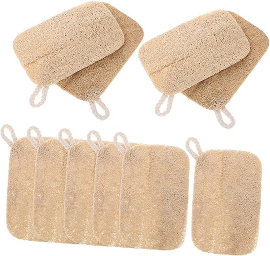 10pcs Natural Loofah Dish Sponge Dish Sponges Loofah for Washing Kitchen Scrubbers Scratch Cleaning