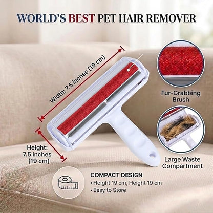 Reusable Pet Hair Remover Roller for Dog & Cat Hair Self Cleaning Lint Roller for Furniture, Couch, Carpet,Rugs,Bedding & Car