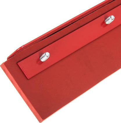 SPARTA Flo-Pac Gum Floor Squeegee Rubber Squeegee with Heavy Duty Steel Frame for Floor, Bathroom, Kitchen, Concrete, Tile, Garage, Commercial Use, 24 Inches, Red