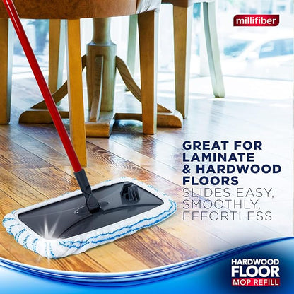 Millifiber Microfiber Mop Refills 15x8 Inches, 12-Pack (Mop is Not Included)