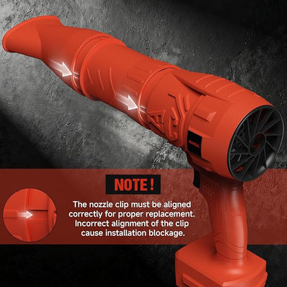 Electric Leaf Blower Cordless for Mwkee M-18 18V Battery, Handheld Leaf Blowers for Lawn Care, Blowing Leaves ＆ Dust, Turbo Jet Blower Dryer, Battery Powered Mini Leaf Blower (Battery Not Included)