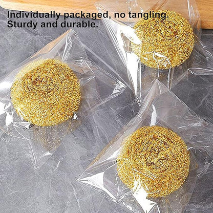Copper Dish Scrubber - Extra Strong Ball | Heavy Duty Cleaning Ball for Pots, Pans & Grills - Removes Stubborn Dirt, Buildup & Stains