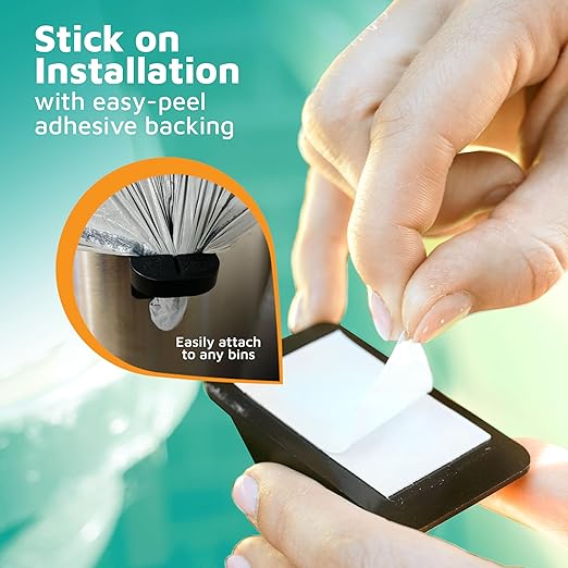 PlasticMill Trash Bags Cinch Black, 2 Pack, To Hold Garbage Bags In Place.May not be compatible with some Garbage Can drawers or compacters.