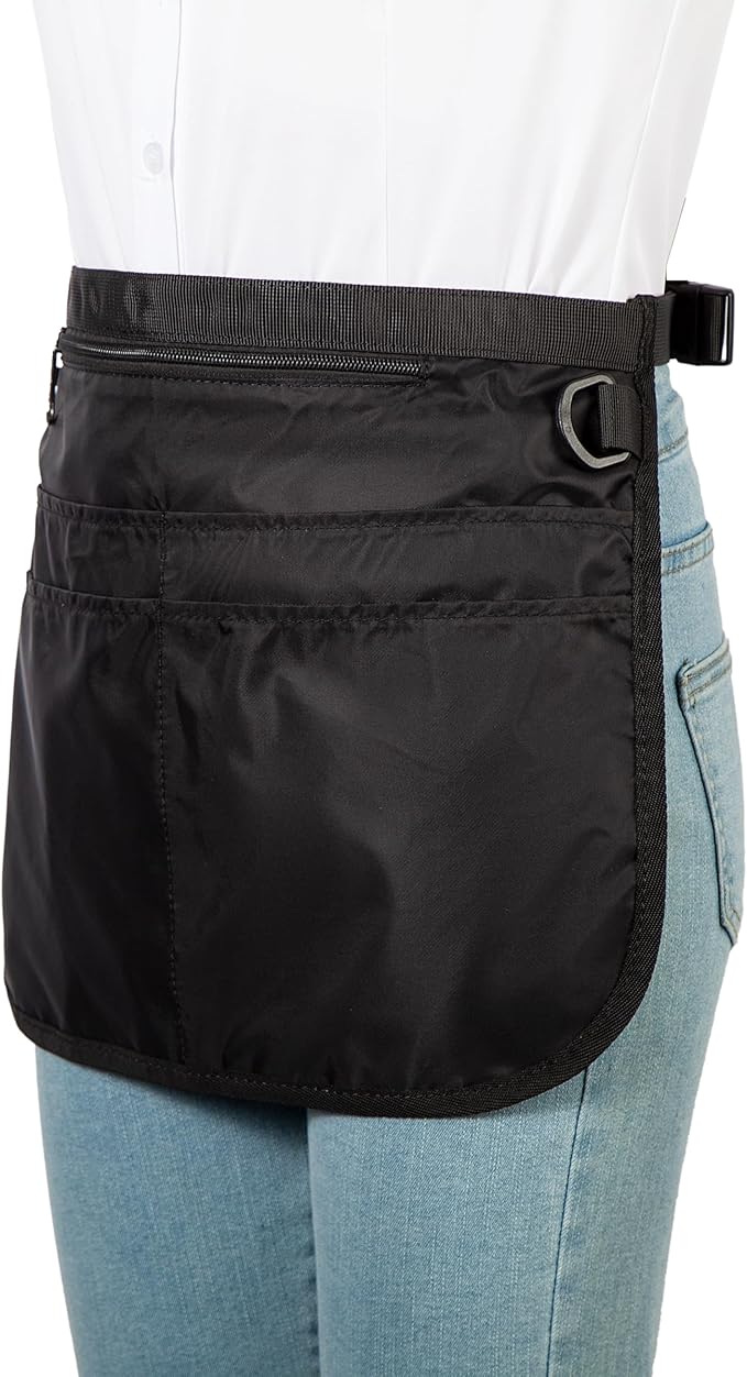 Bafelia Small Size Cleaning Caddy Apron for Women with 5 Pockets, Professional Waterproof Cleaning Supplies for Housekeepers