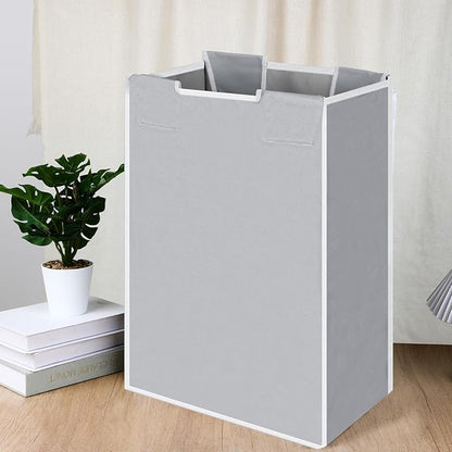 3 Pack Large Laundry Sorter Replacement Bags, Hamper Cart Removable Replacement, Laundry Storage Organizer-Replacement Bags, Gray, Beige, Black, Square Shap