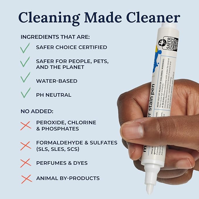 Miss Mouth's Messy Eater Stain Treater & Pen Bundle - 16oz Spray, Portable Stain Remover Pens & Laundry Brush - Spot Cleaner for Clothes, Carpet & On-the-Go
