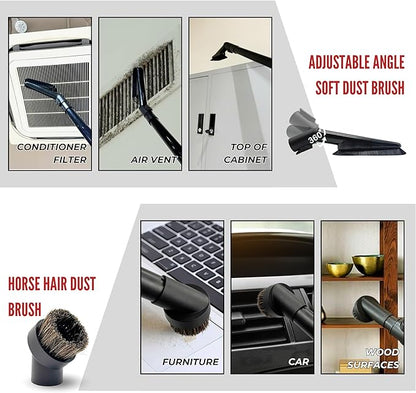 For Miele C1 C2 C3 Vacuum Attachments Accessories for High Ceilings, Venetian Blinds, Fans, Cobwebs & High Up Spaces: : 4 Pack Vacuum Extension Wands, Flexible Dust Brush, Horse Hair Dusting Brush