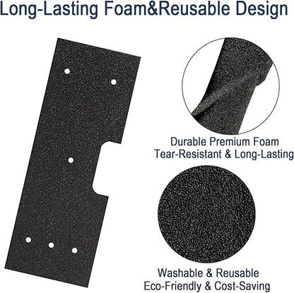 6-Pack Lint Filter Replacement for Washer Dryer Combo, Compatible with WH01X35719, Reusable High-Density Foam Filter for GE Profile Washer Dryer, Models: PFQ97HSPVDS