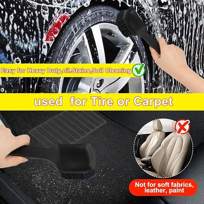 69'' Car Wash Brush with Long Handle, Car Wash Kit with Tire Brush, Tower, Window Squeegee, Chenille Microfiber,Car Detailing Brushes, Car Cleaning Brush Kit Supplies for Car, Truck, SUV, RV