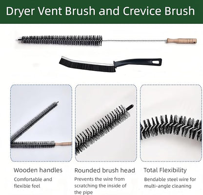 WH01X35719 Lint Filter, 4 PCS GE Washer Dryer Combo with 2 Dryer Vent Brush - Hand Washable and Reusable Lint Filter for Ge Washer Dryer Filter - for Models: PFQ97HSPVDS (style 2)